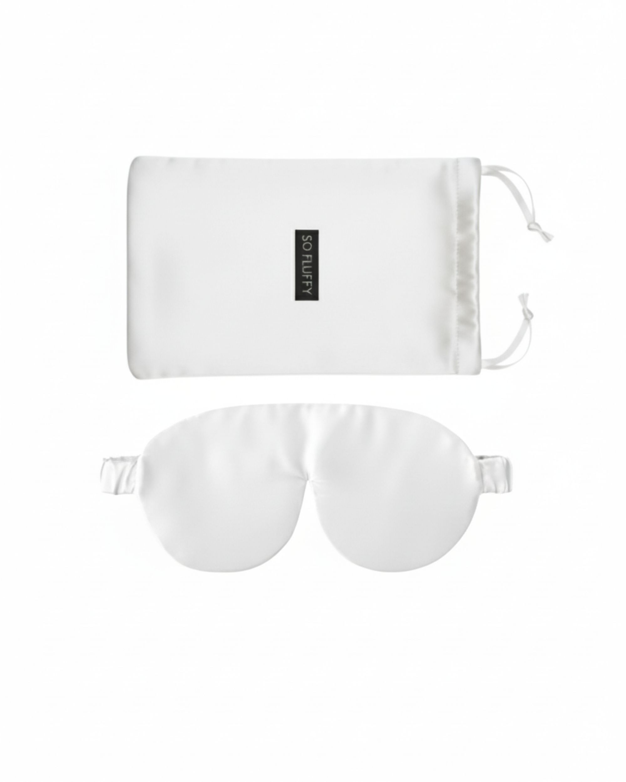 Jedwabna maska na oczy – ecru