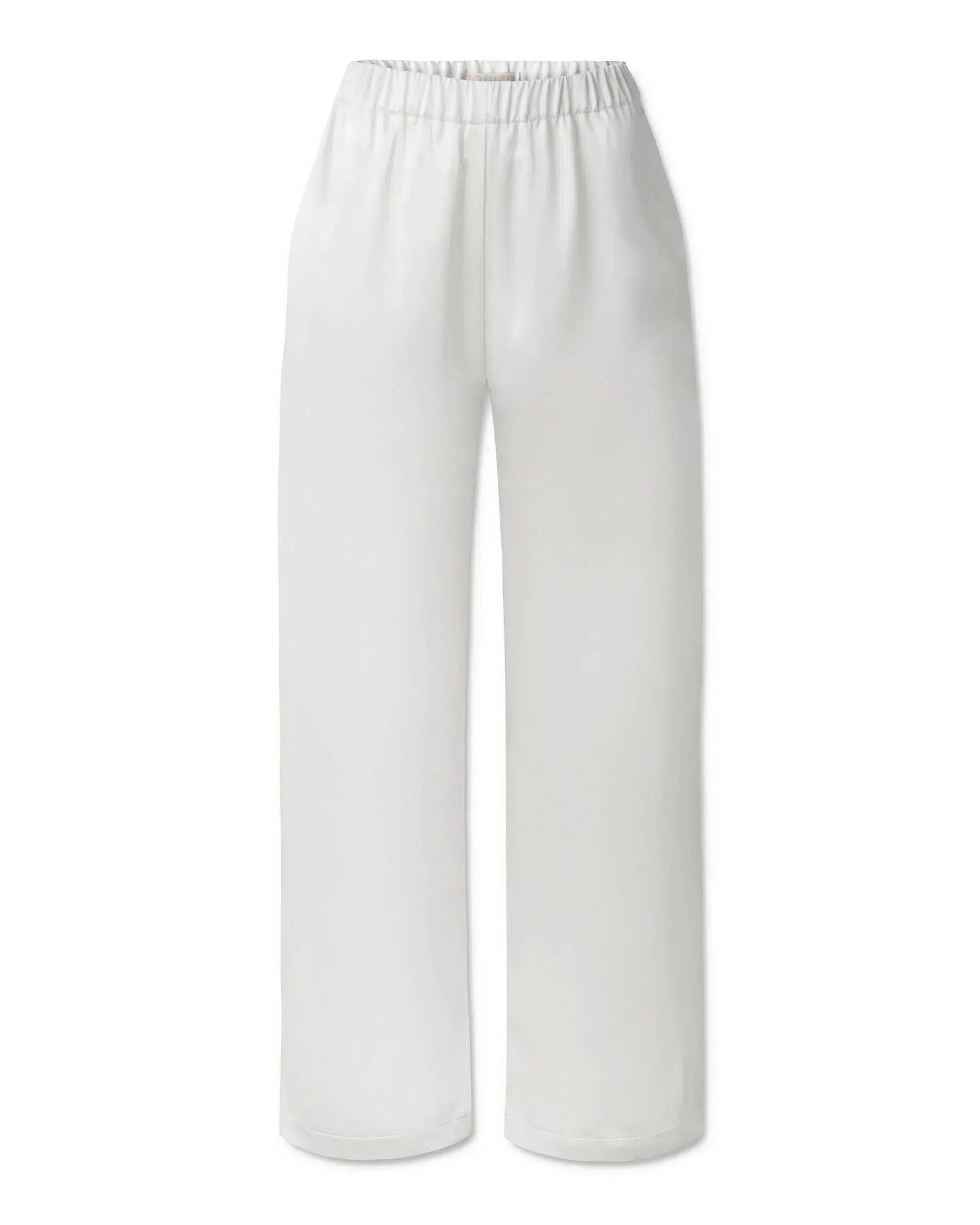 Jedwabne spodnie SUNRISE – ecru