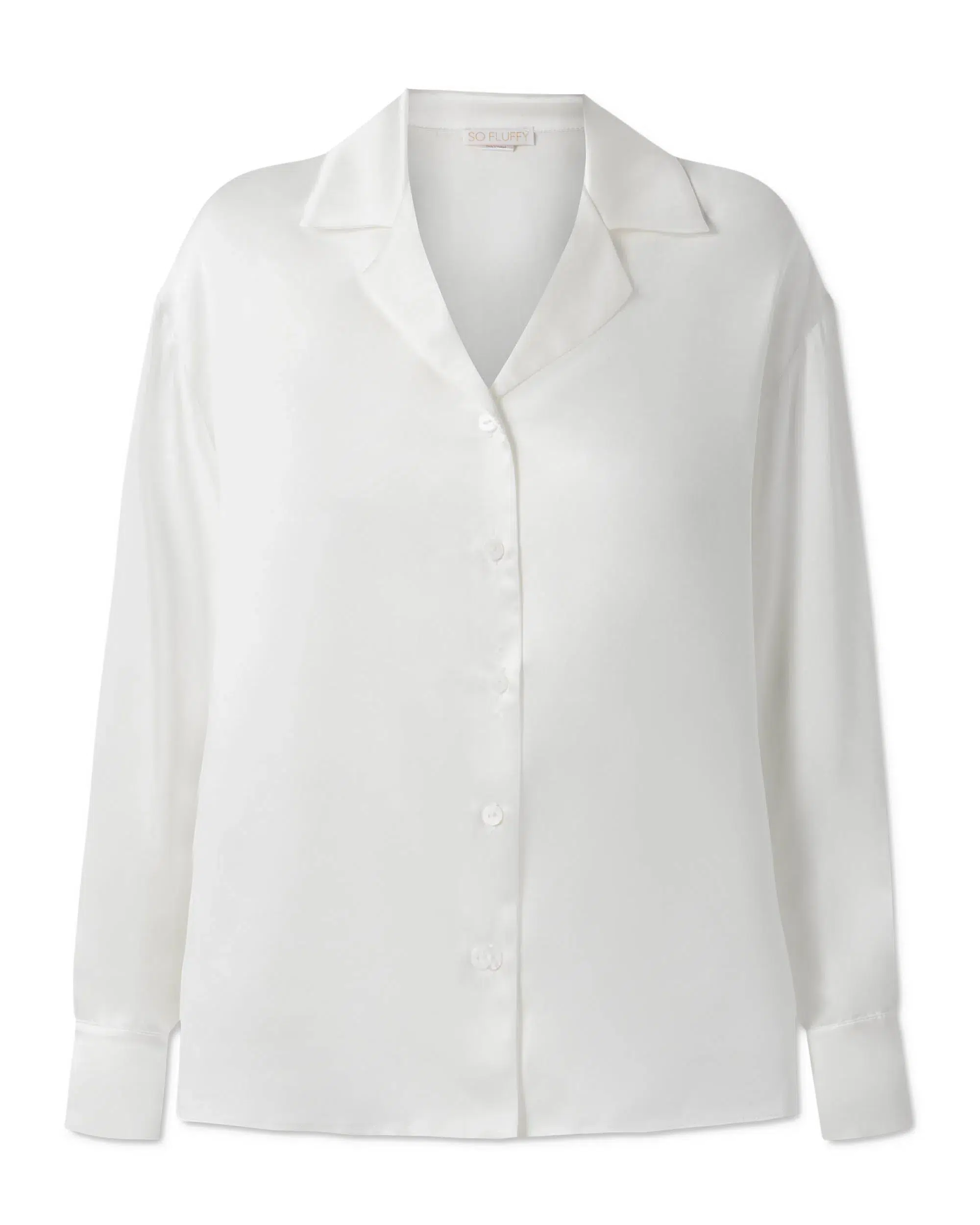 Jedwabna koszula SUNRISE - ecru - ONE SIZE