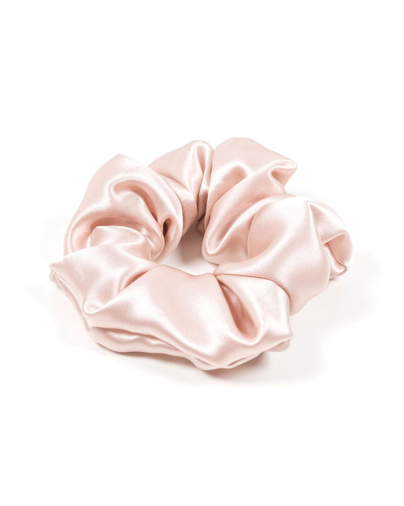 Jedwabna gumka maxi - light rose