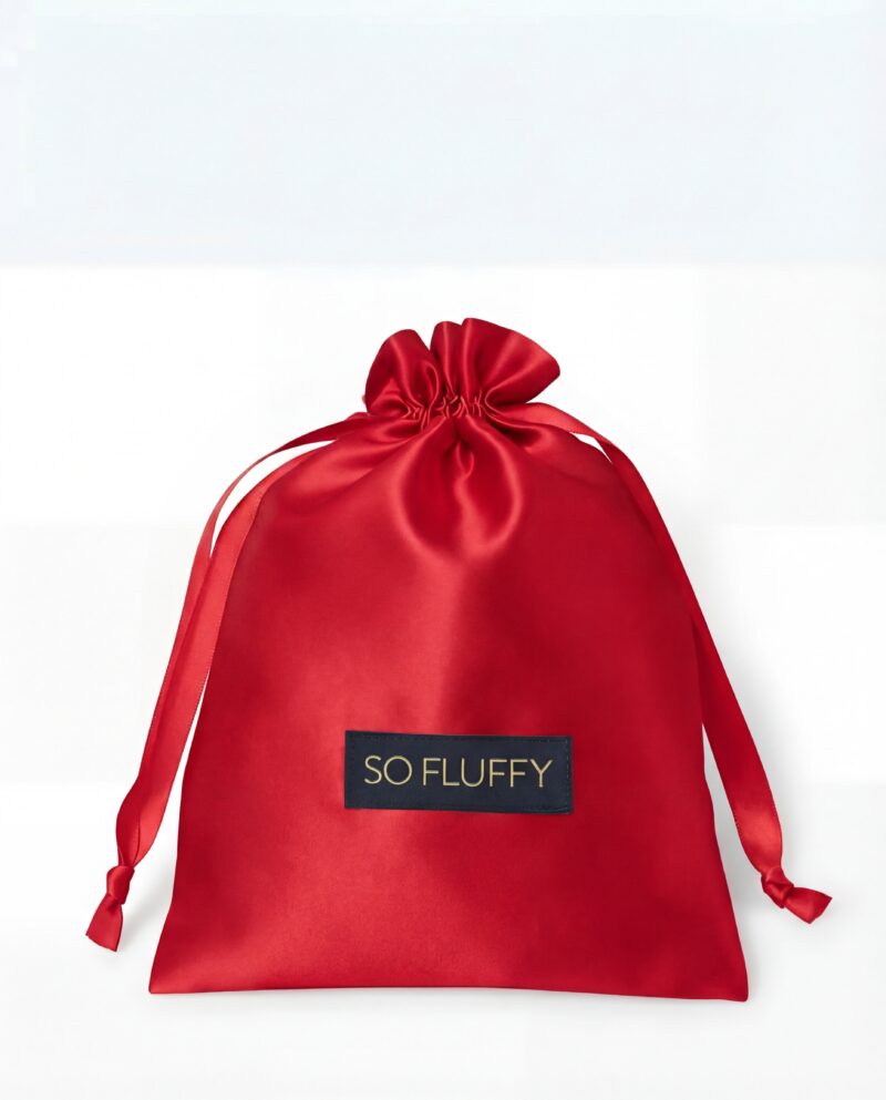 Jedwabny woreczek - czerwony