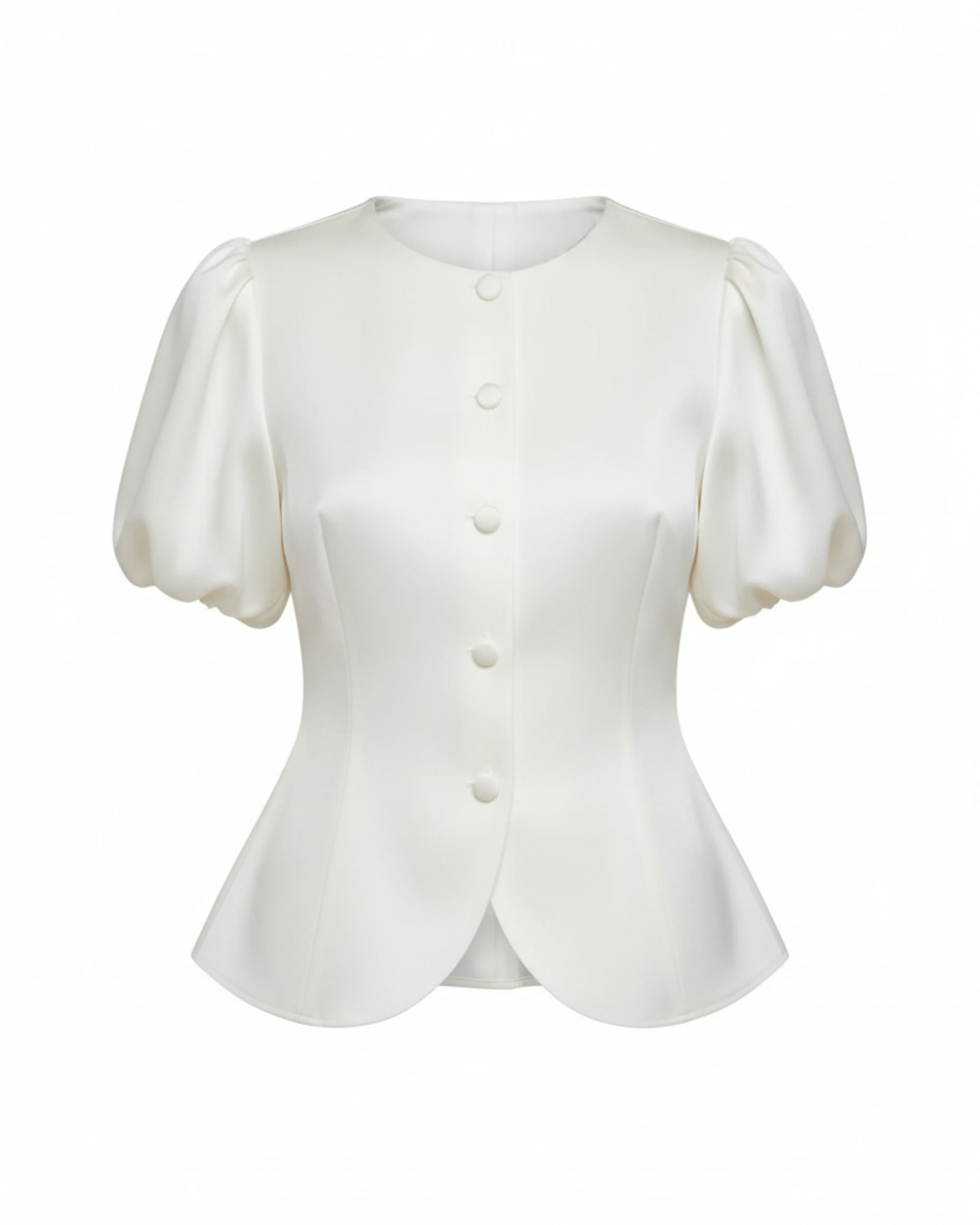 Jedwabny żakiet Lou- ecru