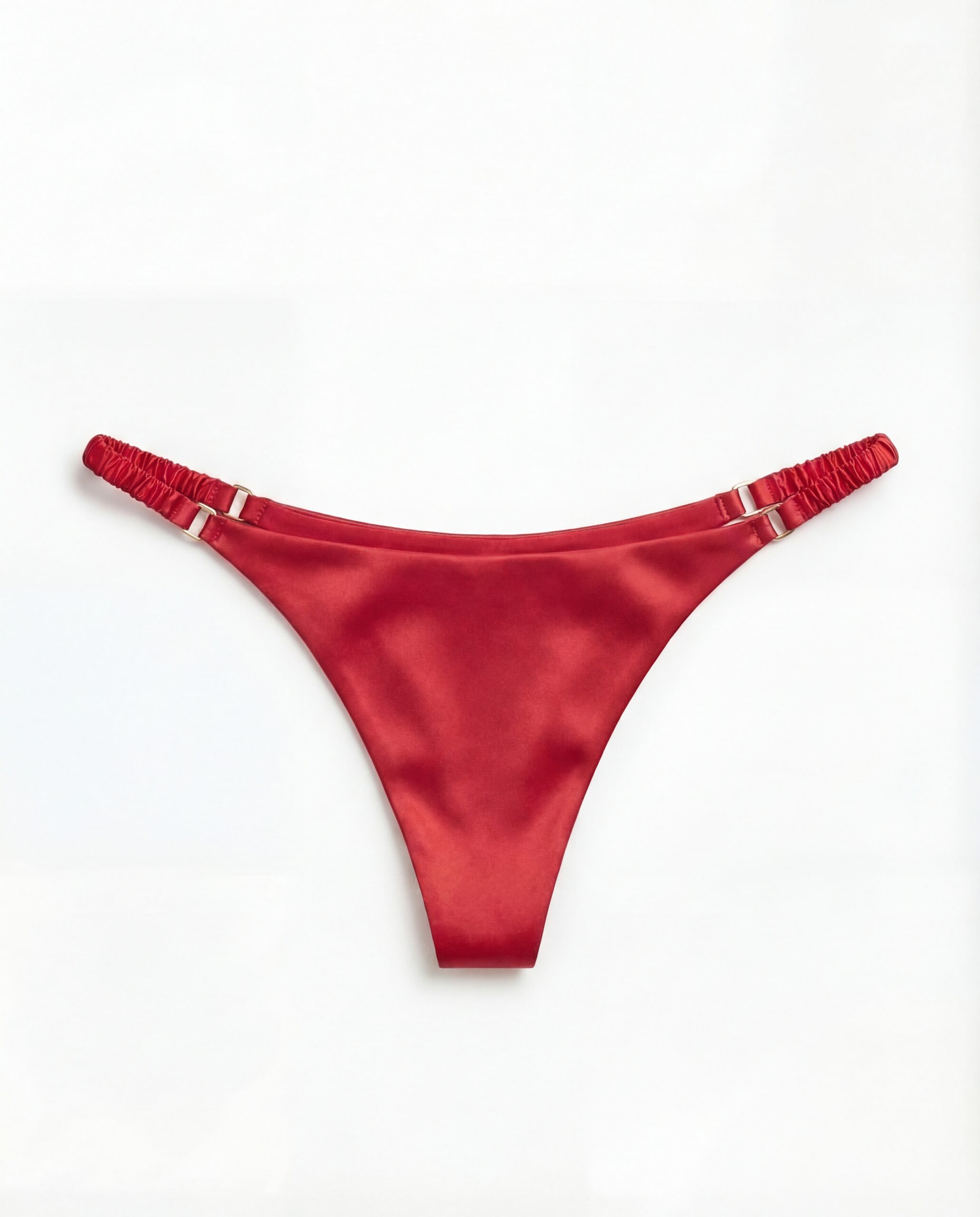 Jedwabne stringi Love - czerwone