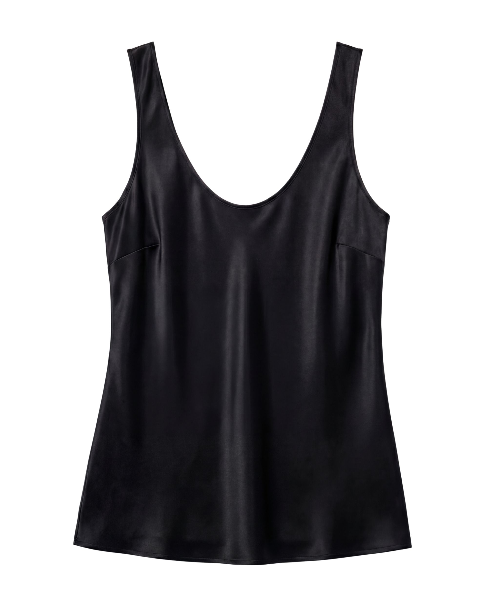 Jedwabny top Diane - czarny