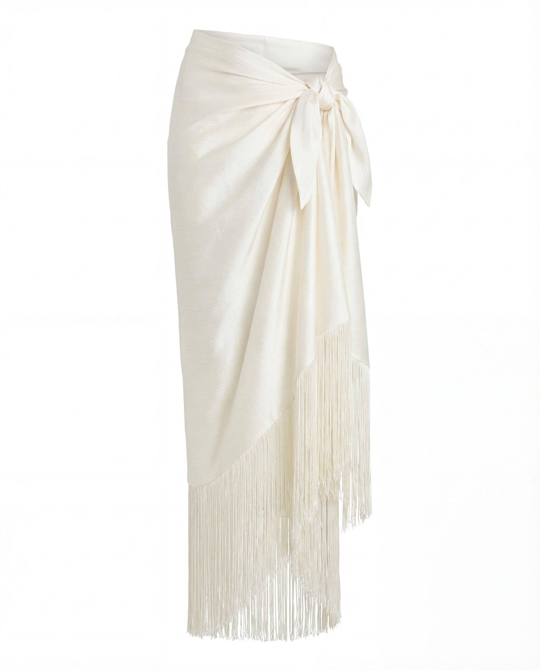 Jedwabny sarong Muse - Ecru